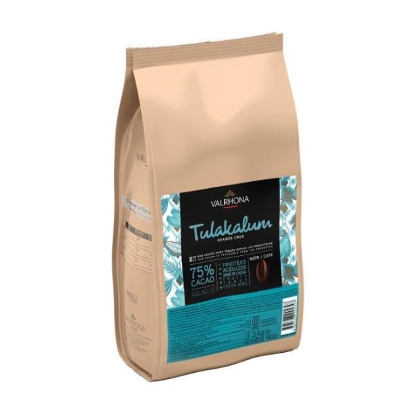 Fèves de chocolat noir Tulakalum 75% - VALRHONA