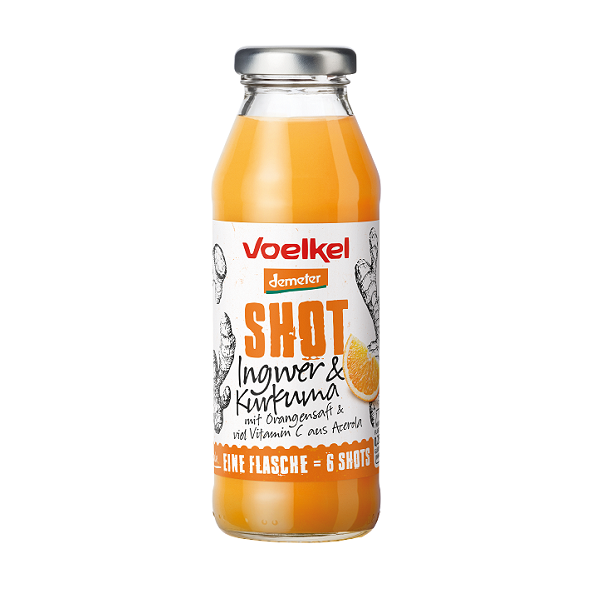 Shot de gingembre et de curcuma, 280ml - Voelkel