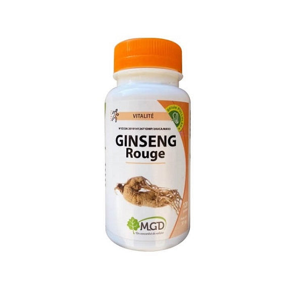 Ginseng rouge, 120 Gélules - MGD NATURE Maroc vente en ligne epicerie Fine 
