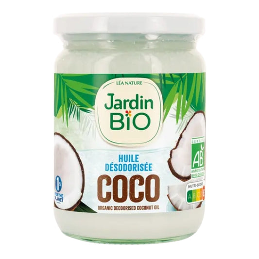Huile de Coco vierge désodorisée bio - JARDIN BIO