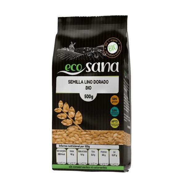Graine de lin doré Bio, 500g - ECOSANA