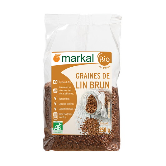 Graines de Lin brun, 250g - MARKAL