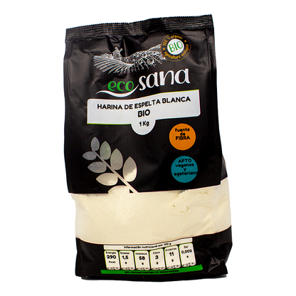 Farine d' Épeautre blanche Bio, 1kg - ECOSANA