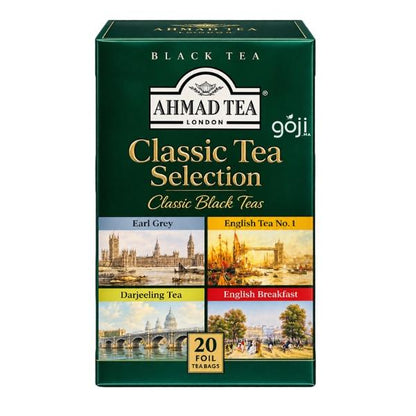 Thé noir Classique sélection – Assortiment de Thés Noirs, 20 sachets - Ahmad Tea