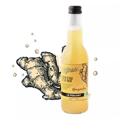 Kéfir d’Eau et de Fruit Gingembre 33Cl - KÉFIRADE