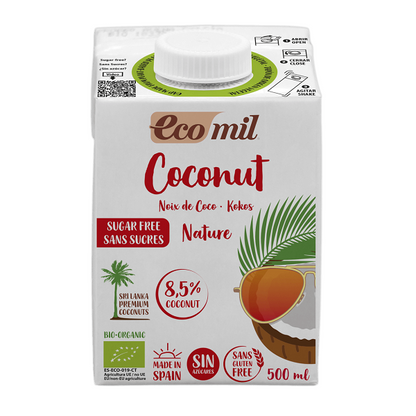 Lait de coco Nature sans sucre - ECOMIL