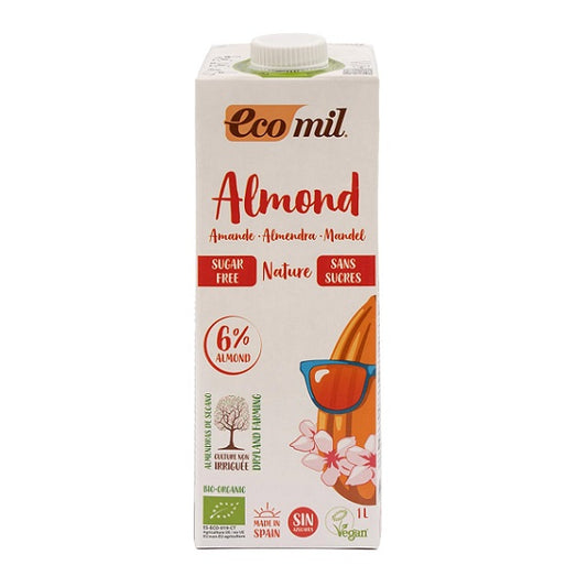 Lait d'amande 6% sans sucres Bio 1L - ECOMIL