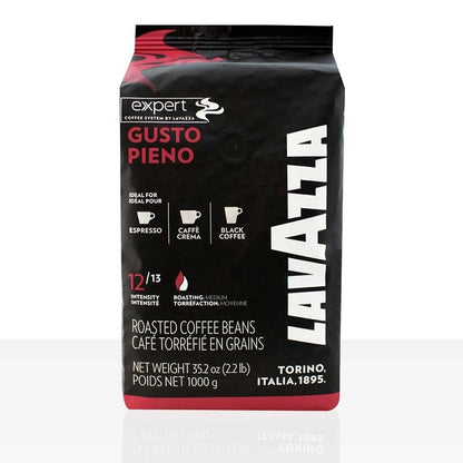 Café en grains GUSTO PIEN 1Kg, intensité 12 – LavAzza
