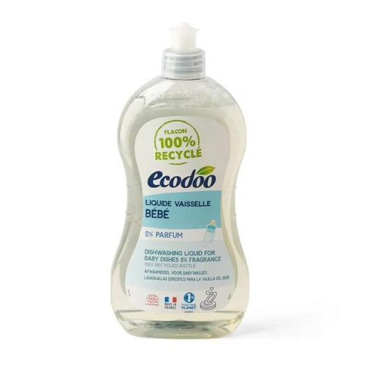 Liquide Vaisselle Bébé Hypoallergénique, 500ml - ECODOO