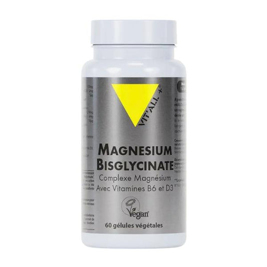 Magnésium BISGLYCINATE, 60 gélules - Vital Plus