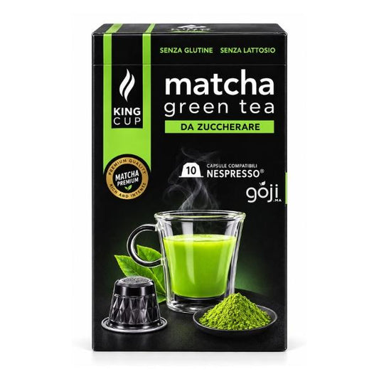 Matcha Green Tea Sans Sucre, SANS GLUTEN - KING CUP