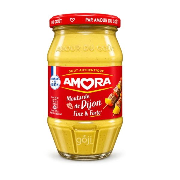 Moutarde de dijon fine et forte, 430g - AMORA