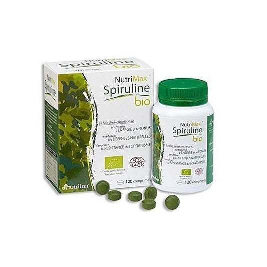 Spiruline bio en Comprimés - NUTRIMAX Maroc vente en ligne epicerie Fine 