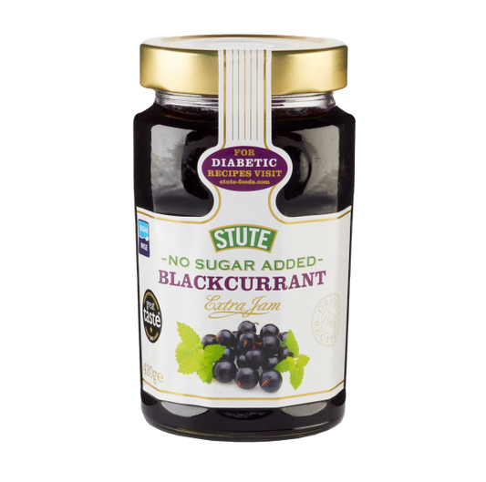 Confiture de cassis sans sucre ajouté, 430g - STUTE