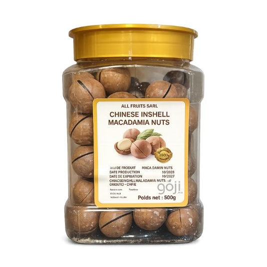 Noix de Macadamia en Coque, 500g – Coquille chinoise