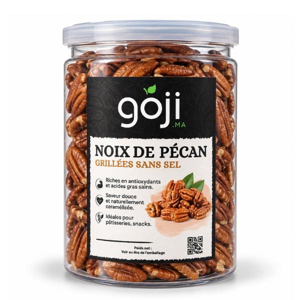 Noix de Pécan Grillées SANS sel, 250g - Goji.ma