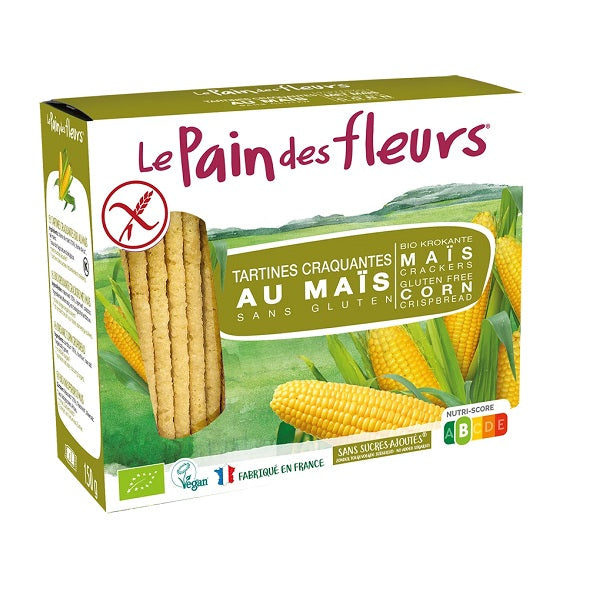 Tartines Craquantes Bio au Maïs - LE PAIN DES FLEURS Maroc vente en ligne epicerie Fine 