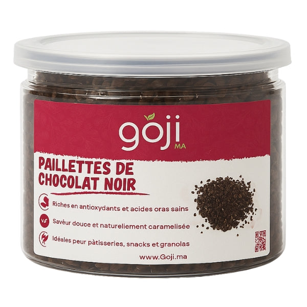 Paillettes Chocolat Noir - GOJI.MA