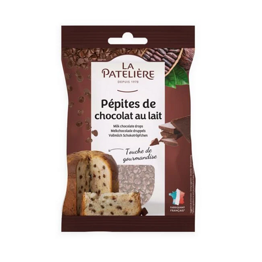 Pépites de chocolat au lait, 100g - LA PATELIÈRE