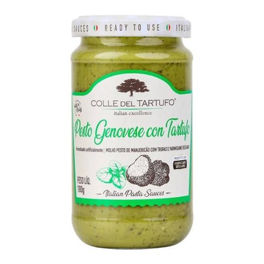 Pesto au basilic et à la truffe, 180g - Colle Del Tartufo