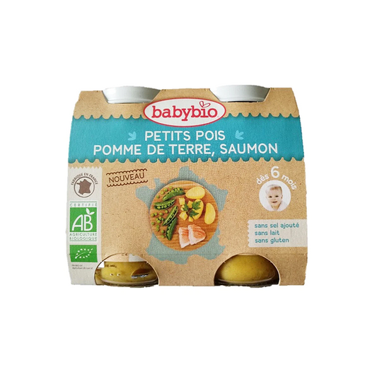 Babybio Petit Pot Petits Pois Pomme de Terre/Cabillaud 8 Babybio Petit Pot Petits Pois Pomme de Terre/Cabillaud 8