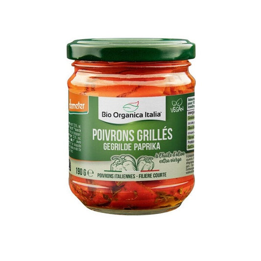 Poivrons grillés, 190g - Bio Organica Italia