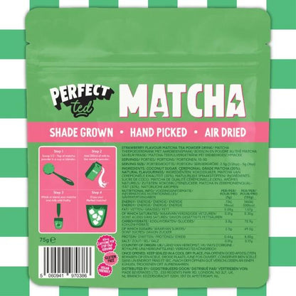 Poudre de matcha à la fraise, 75g - PERFECT TED