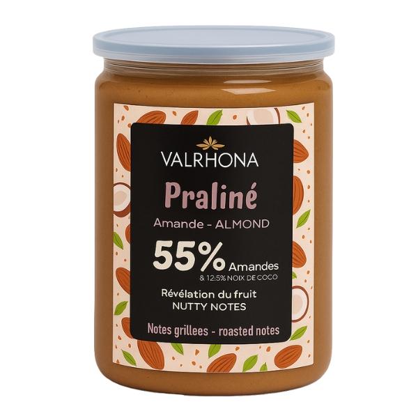 Praliné Amande 55% et Noix de Coco 12,5%, 600g - VALRHONA