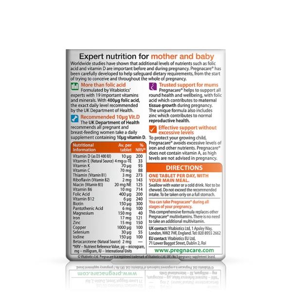 Pregnacare Original, 30 comprimés - VITABIOTICS