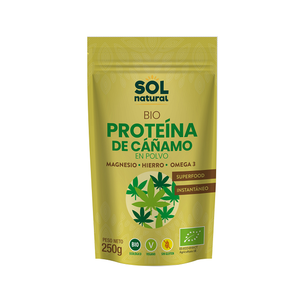 Protéine de chanvre bio, 250g - SOL NATURAL