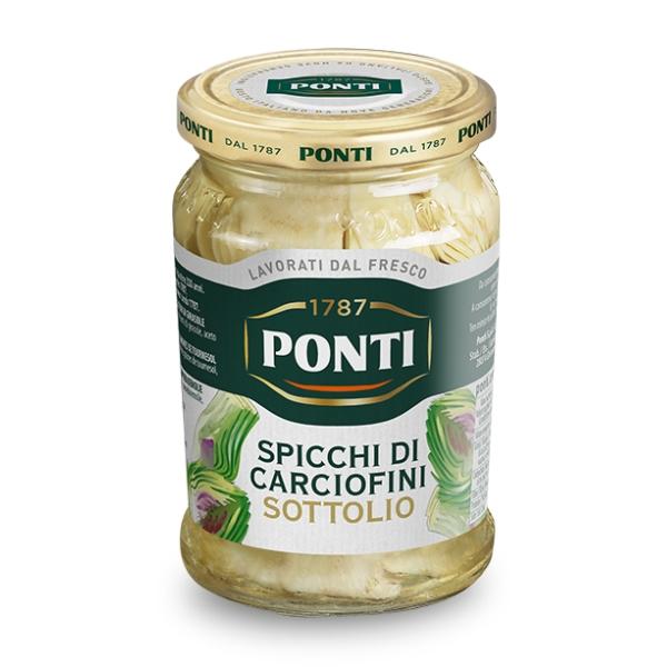 Quartiers d'artichauts à l'huile, 280g - PONTI