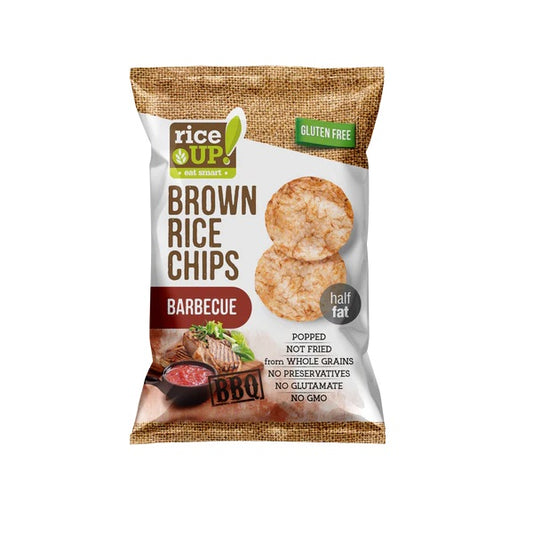 Chips de riz brun au barbecue, 60g - RICE UP