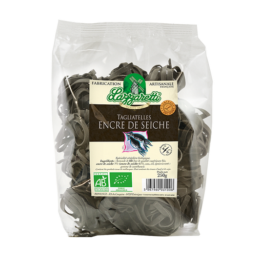 Tagliatelle encre de seiche, 250g - LAZZARETTI