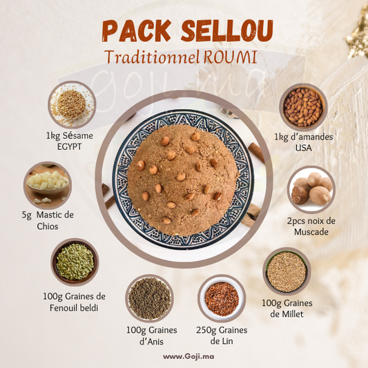 Pack Ingrédients Sellou Traditionnel ROUMI
