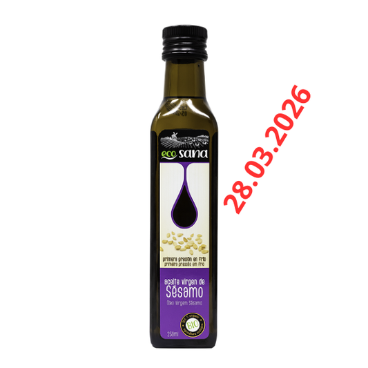 Huile de sésame vierge BIO -  زيت بذور السمسم - ECOSANA