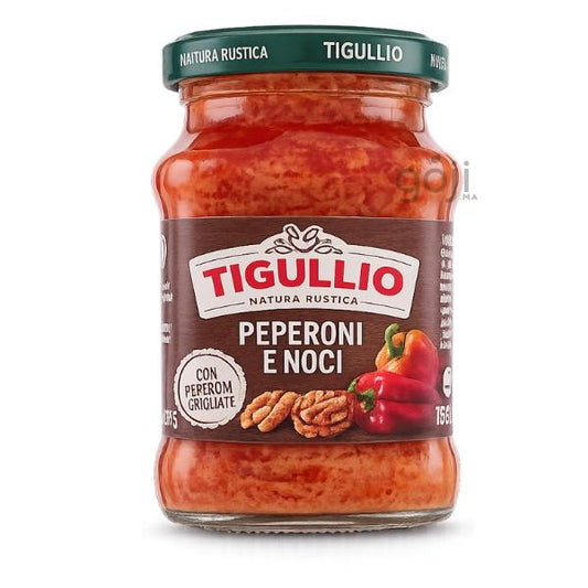 Sauce aux Poivrons Grillés et Noix, 185g – TIGULLIO Natura Rustica