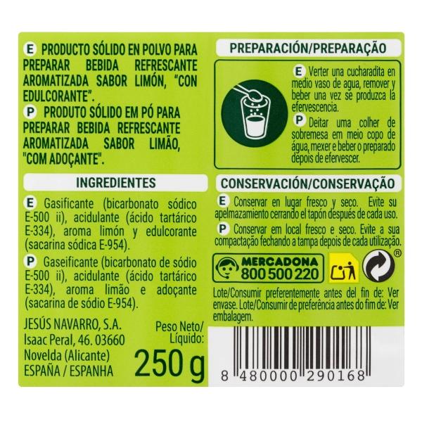 Sel de fruits aromatisé au citron, 250g - HACENDADO