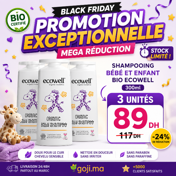 Shampoing bébé et enfant BIO, 300ml - ECOWELL
