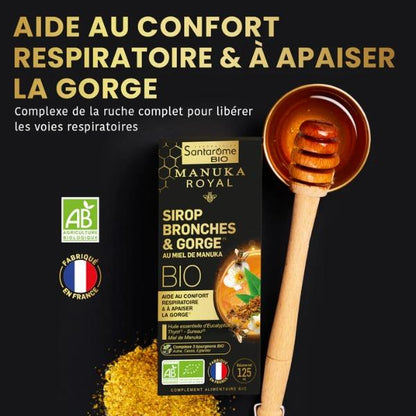 Sirop Bronches & Gorge au Miel de Manuka Bio - SANTAROME BIO