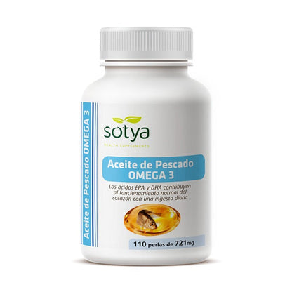 Huile de poisson OMEGA 3, 110 gélules - SOTYA