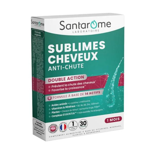 Sublimes Cheveux Anti-Chute, 30 comprimés - SANTAROME BIO