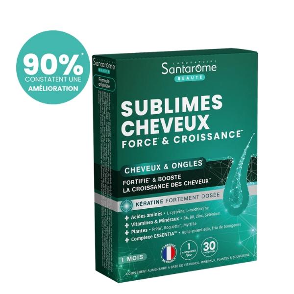Sublimes Cheveux Force & Croissance, 30 comprimés - SANTAROME BIO