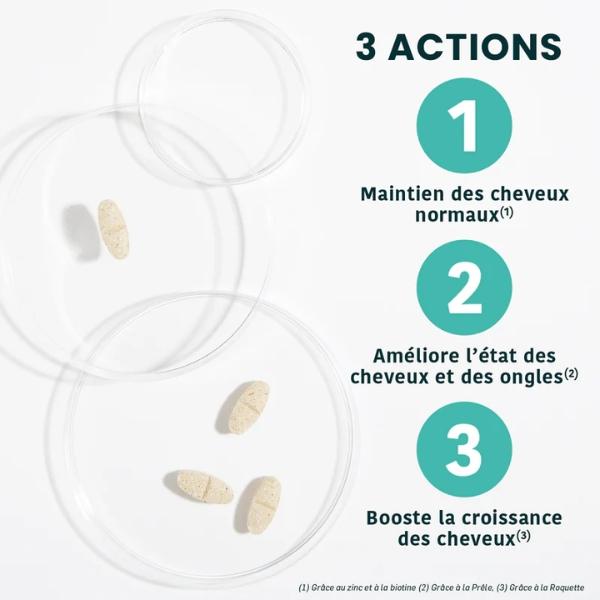 Sublimes Cheveux Force & Croissance, 30 comprimés - SANTAROME BIO