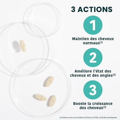 Sublimes Cheveux Force & Croissance, 30 comprimés - SANTAROME BIO