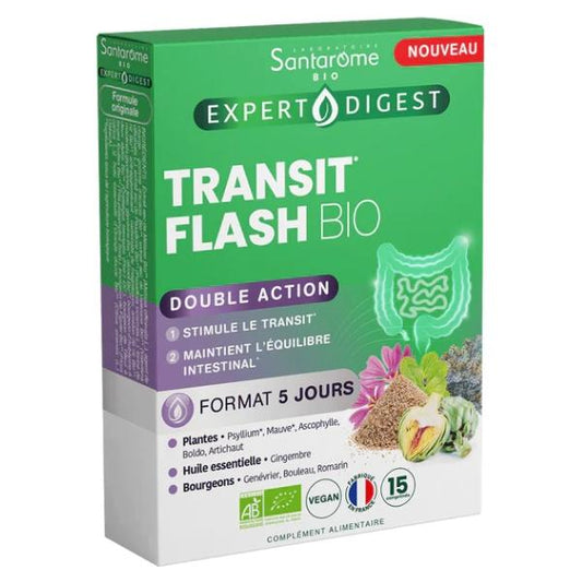 Transit Flash Bio, 15 comprimés - SANTAROME BIO