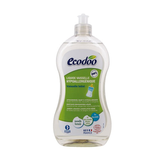 Liquide Vaisselle Bébé Hypoallergénique, 500ml - ECODOO