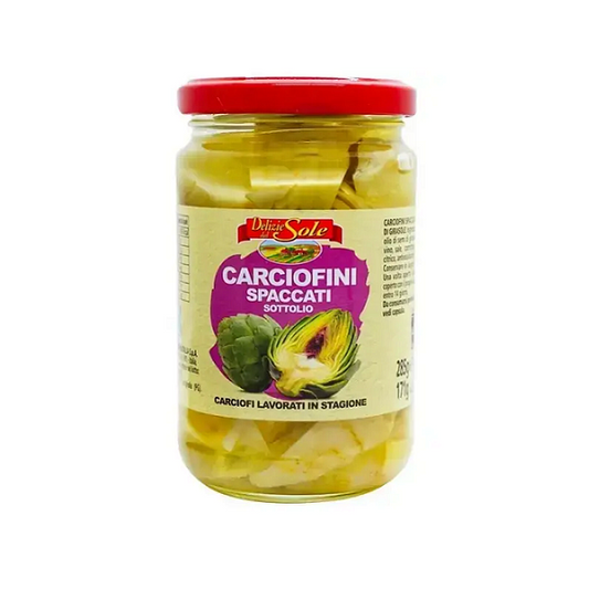 Artichauts à l'huile, 285g - DELIZIE DAL SOLE Maroc vente en ligne epicerie Fine
