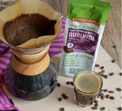 Café Arabica moulu Burundi & Bio, 250g - ETHIQUABLE
