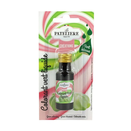 Colorant naturel liquide VERT, 20g - LA PATELIÈRE