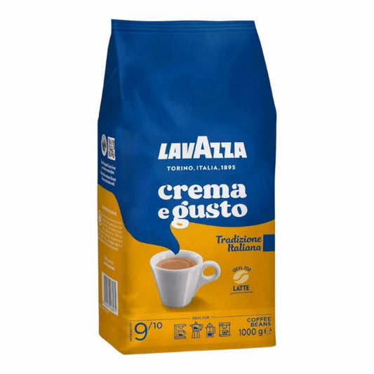 Lavazza Café en grains Crema e Gusto Traditional Italian – Intensité 9/10 1kg